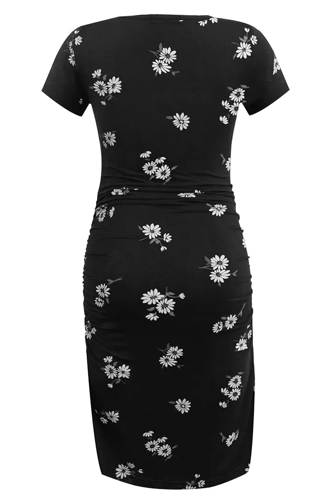 Smallshow Bodycon Floral Maternity Dress