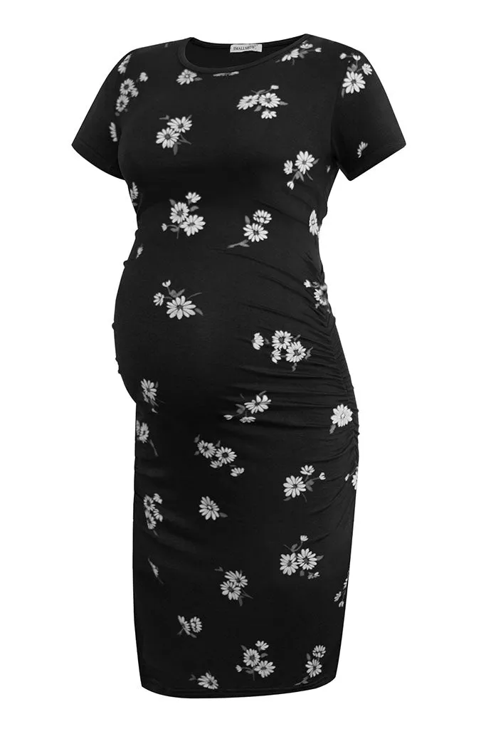 Smallshow Bodycon Floral Maternity Dress