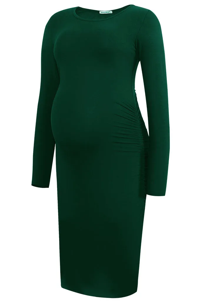 Smallshow Long Sleeve Bodycon Maternity Dress