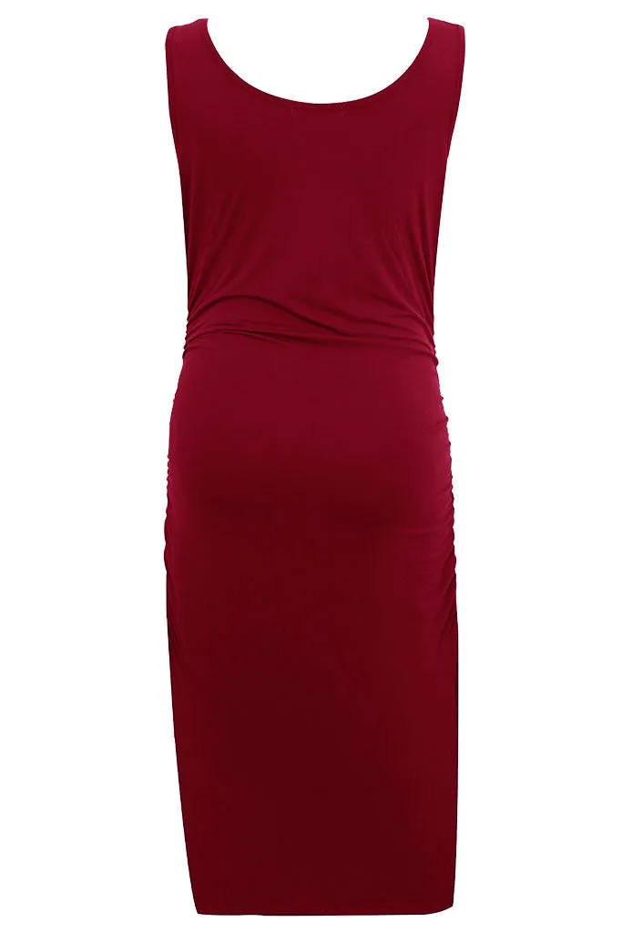 Smallshow Sleeveless Bodycon Maternity Dress