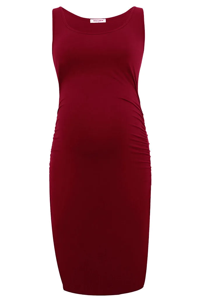 Smallshow Sleeveless Bodycon Maternity Dress