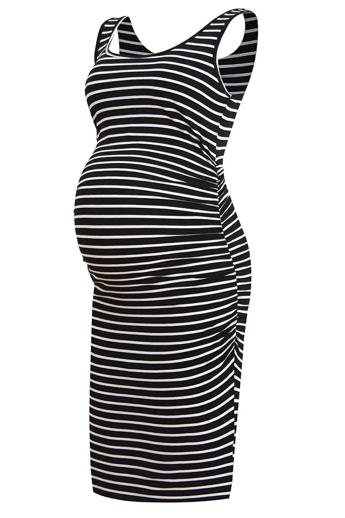 Smallshow Sleeveless Bodycon Maternity Dress