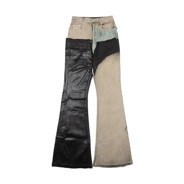 Spliced Brushed High Street Pants