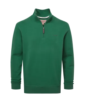 St Merryn Quarter Zip Sweatshirt - Racing Green