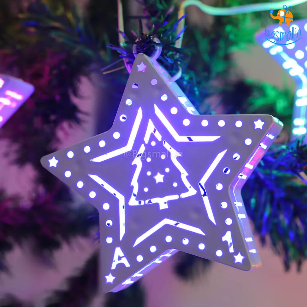 Star Tree Multicolored String Lights