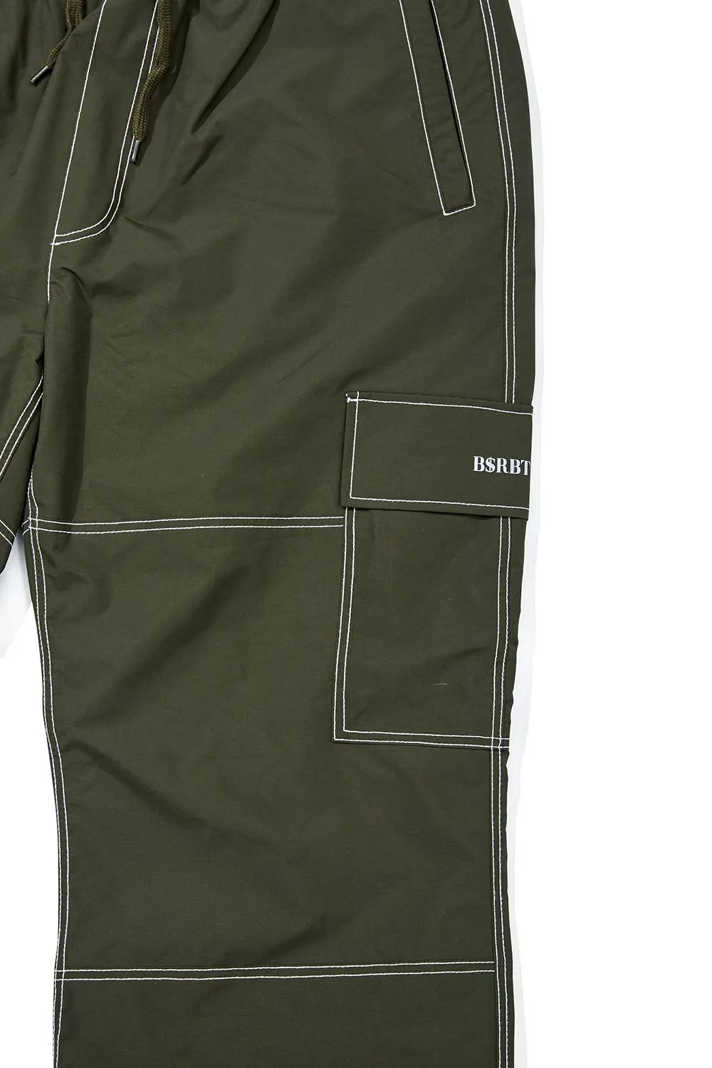 STITCH ONE POCKET TRACK PANTS OLIVE