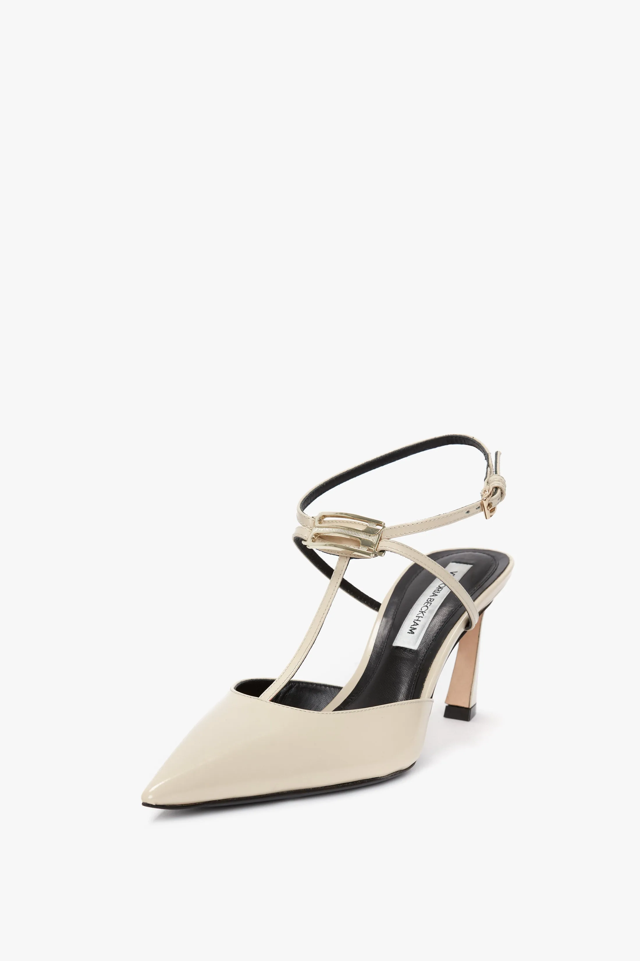 Strap Pump In Macadamia Calf Leather