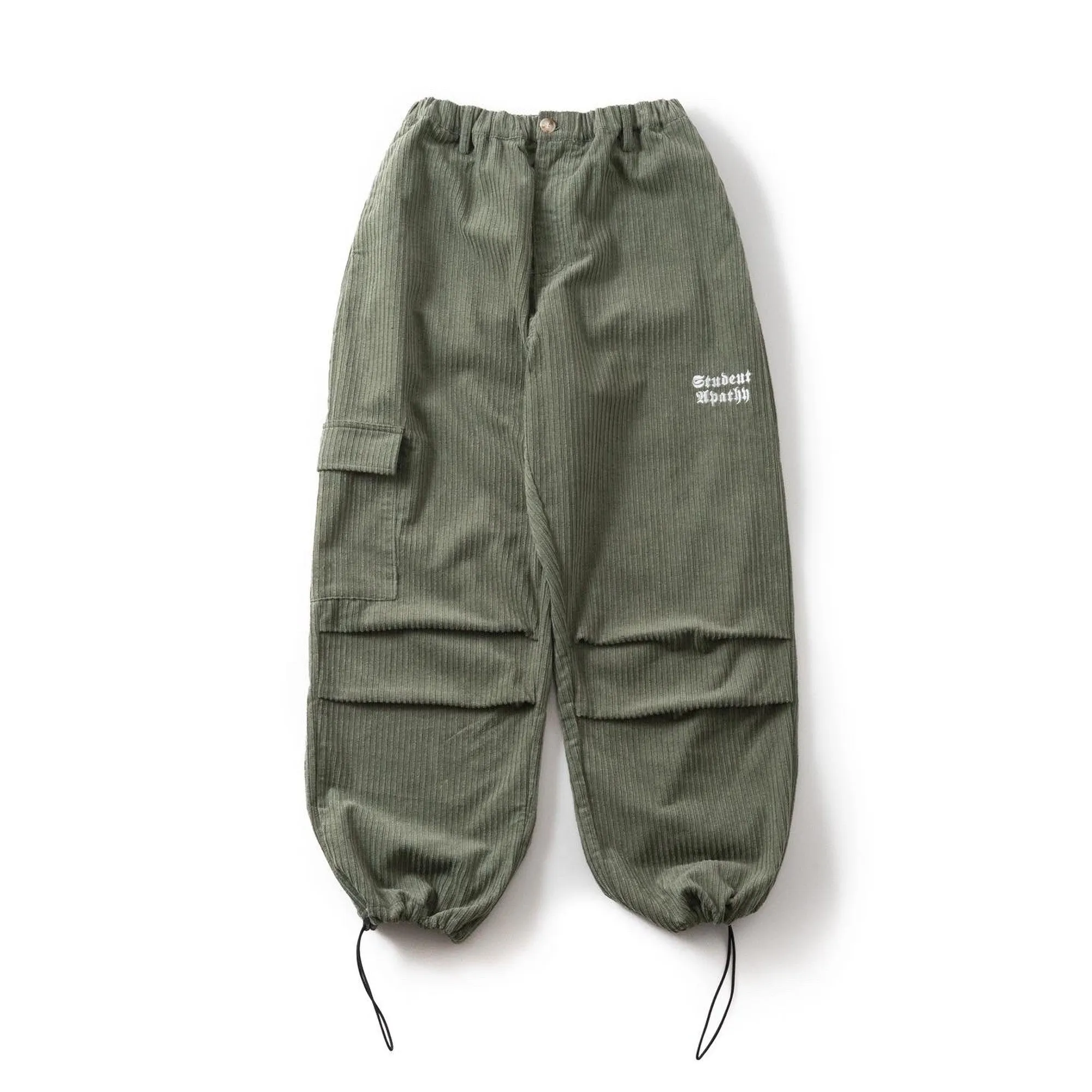 student apathy corduroy cargo pants 【SA0174】