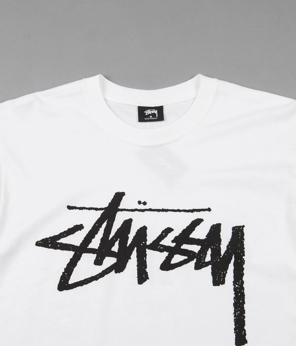 Stussy Stock Long Sleeve T-Shirt - White