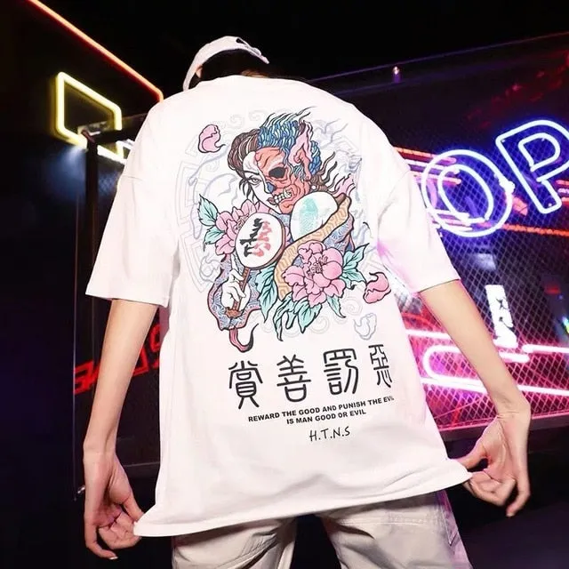 T shirt men high street personalized t-shirt hip hop t-shirt men women couple summer blouse 2019 casual loose tshirt streetwear