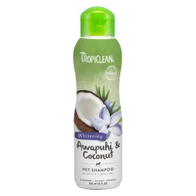 Tropiclean Whitening Awapuhi & Coconut Pet Shampoo 12oz