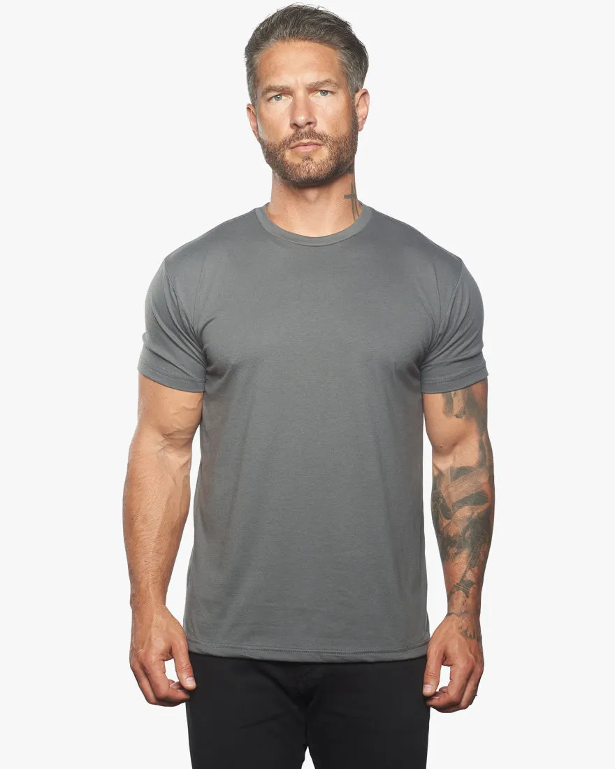 Ultra Soft Fitted Crew Neck Tee