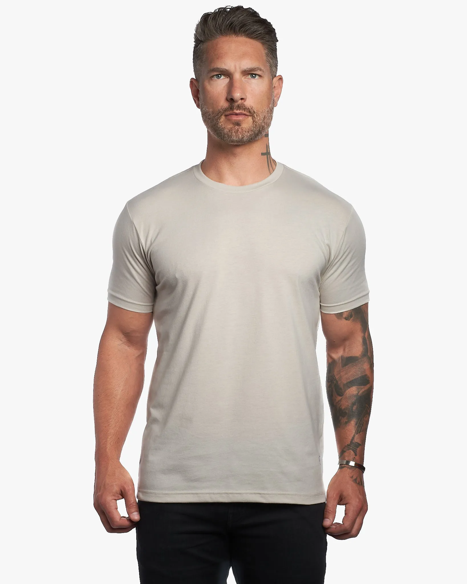 Ultra Soft Fitted Crew Neck Tee