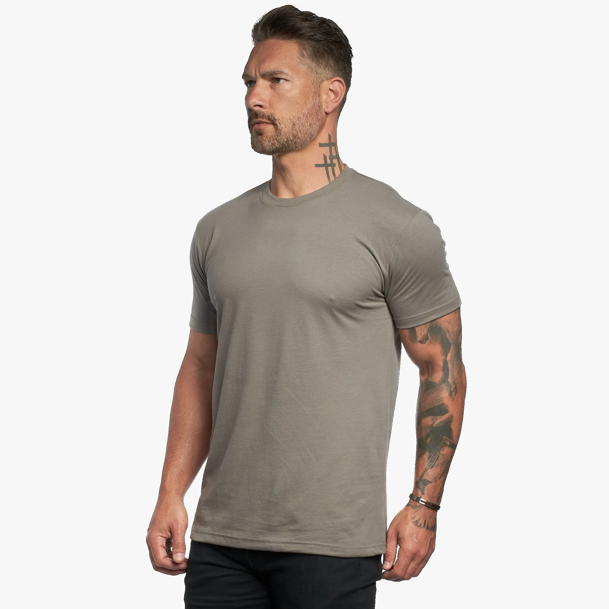 Ultra Soft Fitted Crew Neck Tee