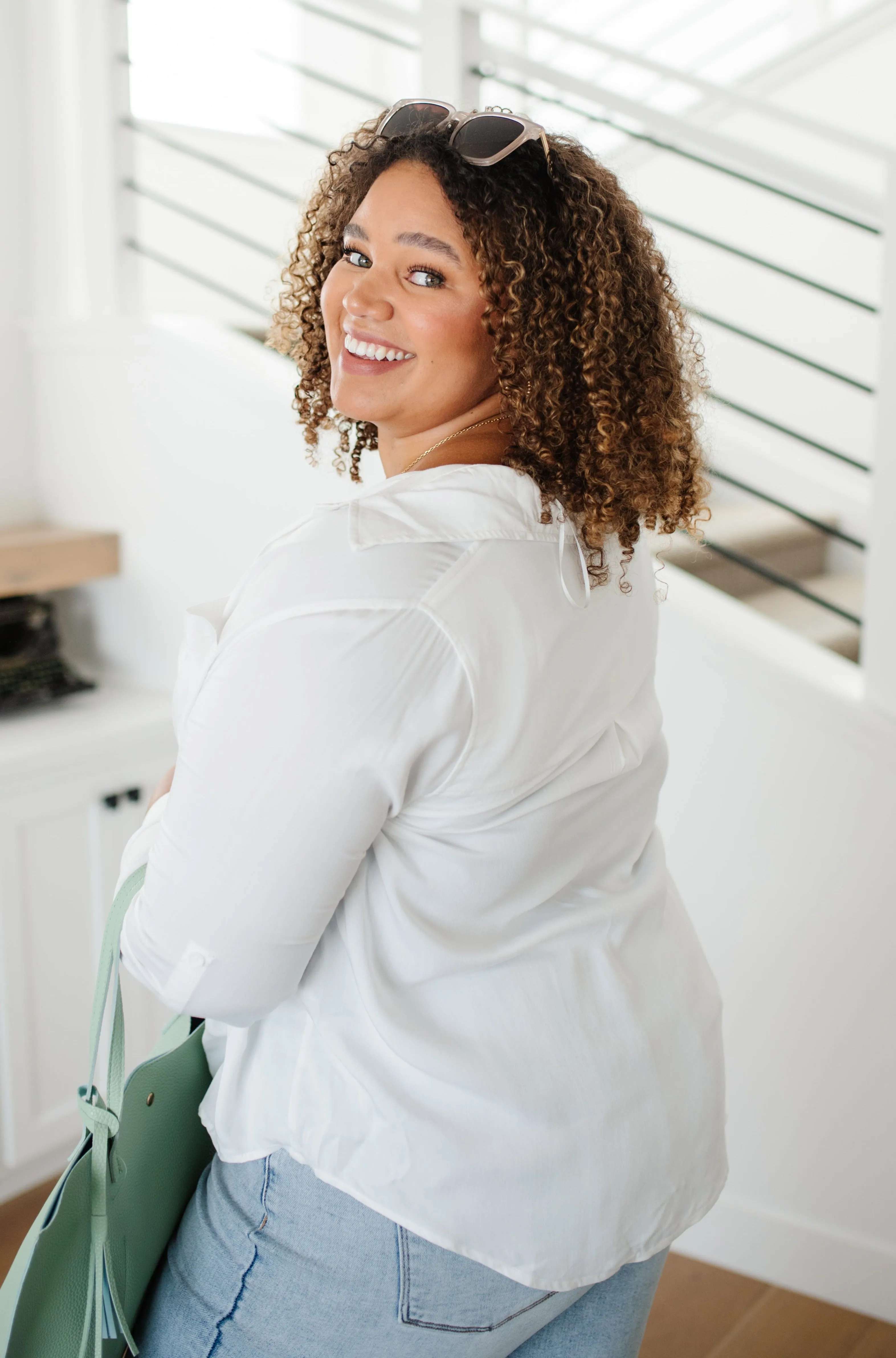 Unwavering Confidence Blouse In White