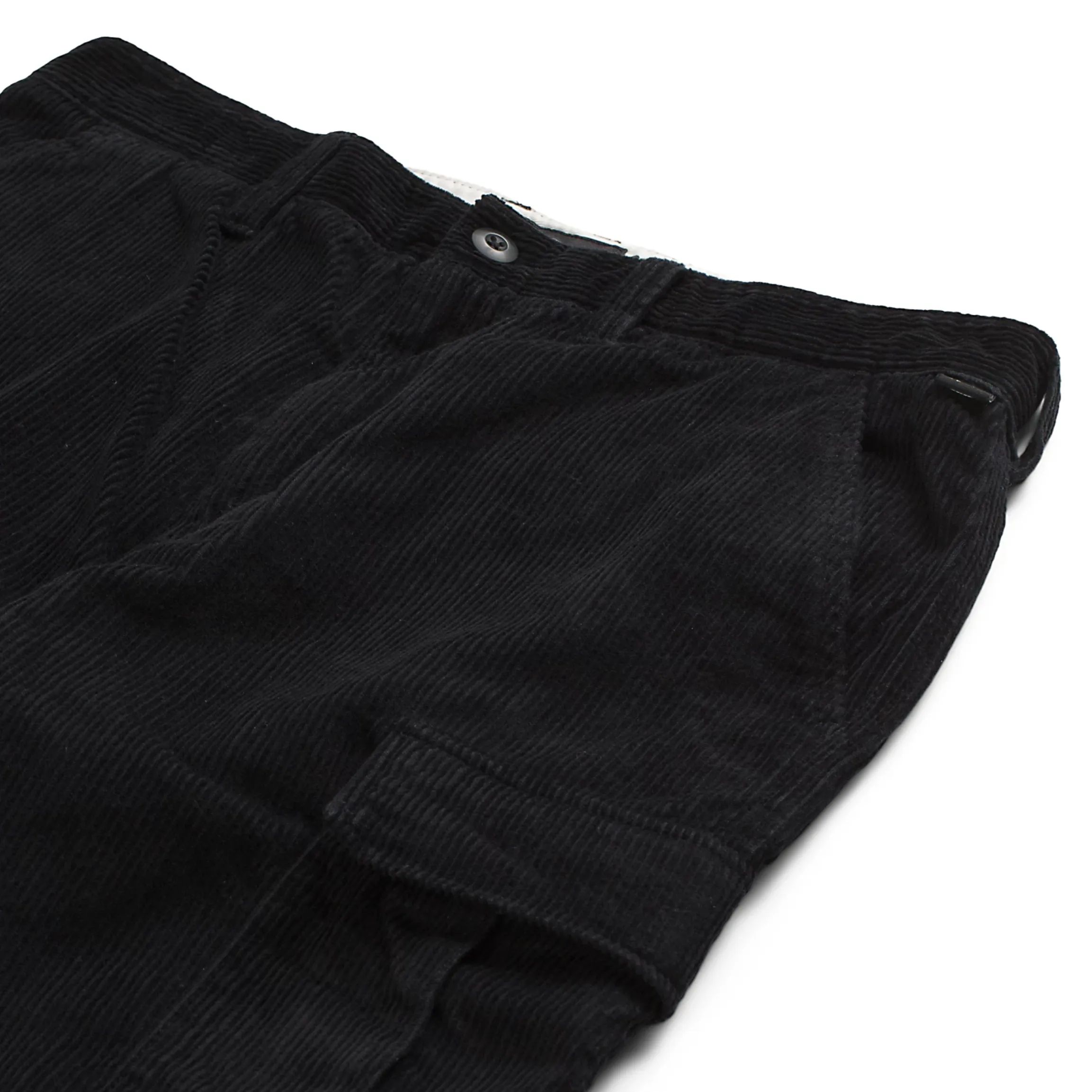 VANS CORDUROY LOOSE TAPERED CARGO PANT BLACK