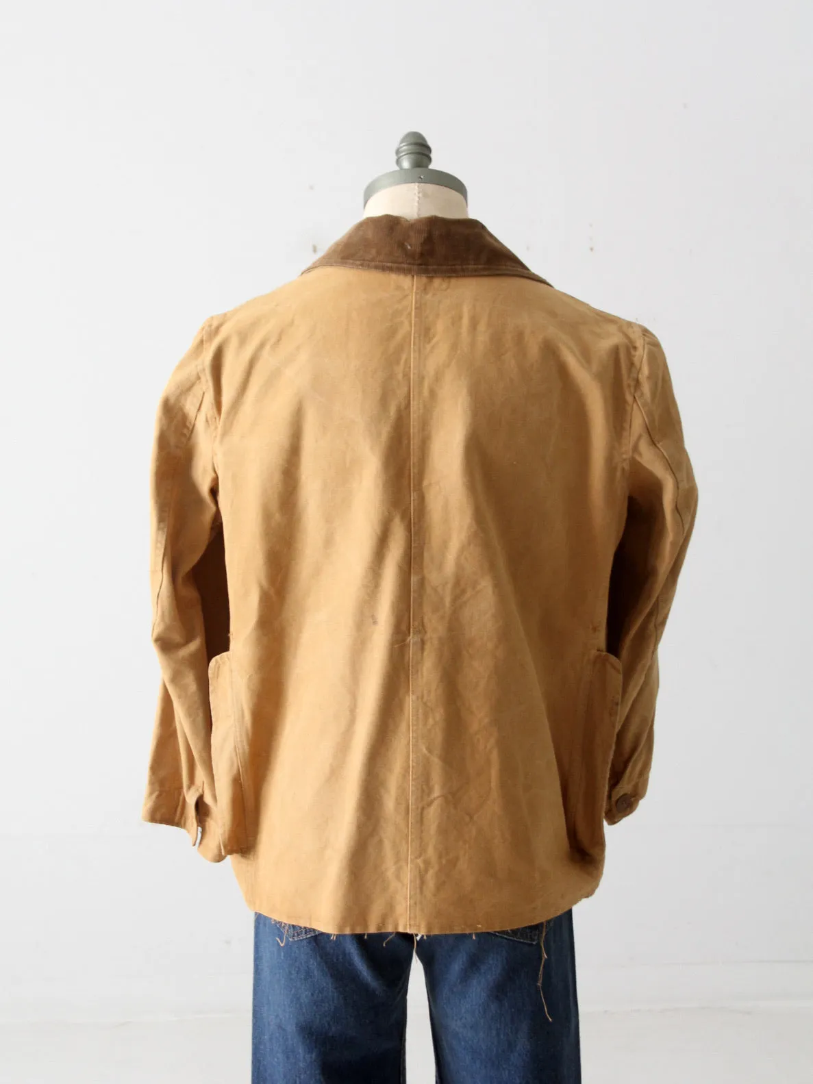 vintage 30s Pontiac Sportswear canvas hunting coat