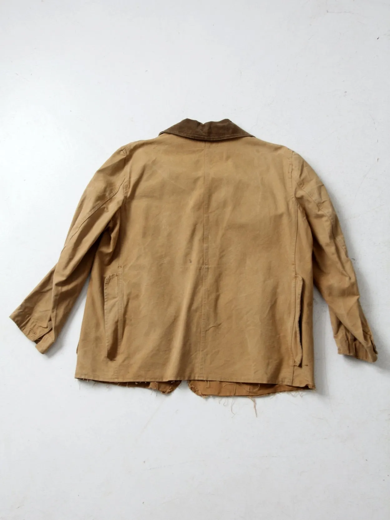 vintage 30s Pontiac Sportswear canvas hunting coat