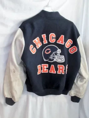 Vtg Mens CHICAGO BEARS FOOTBALL VARSITY LETTERMAN JACKET Coat BLUE XL WOW!