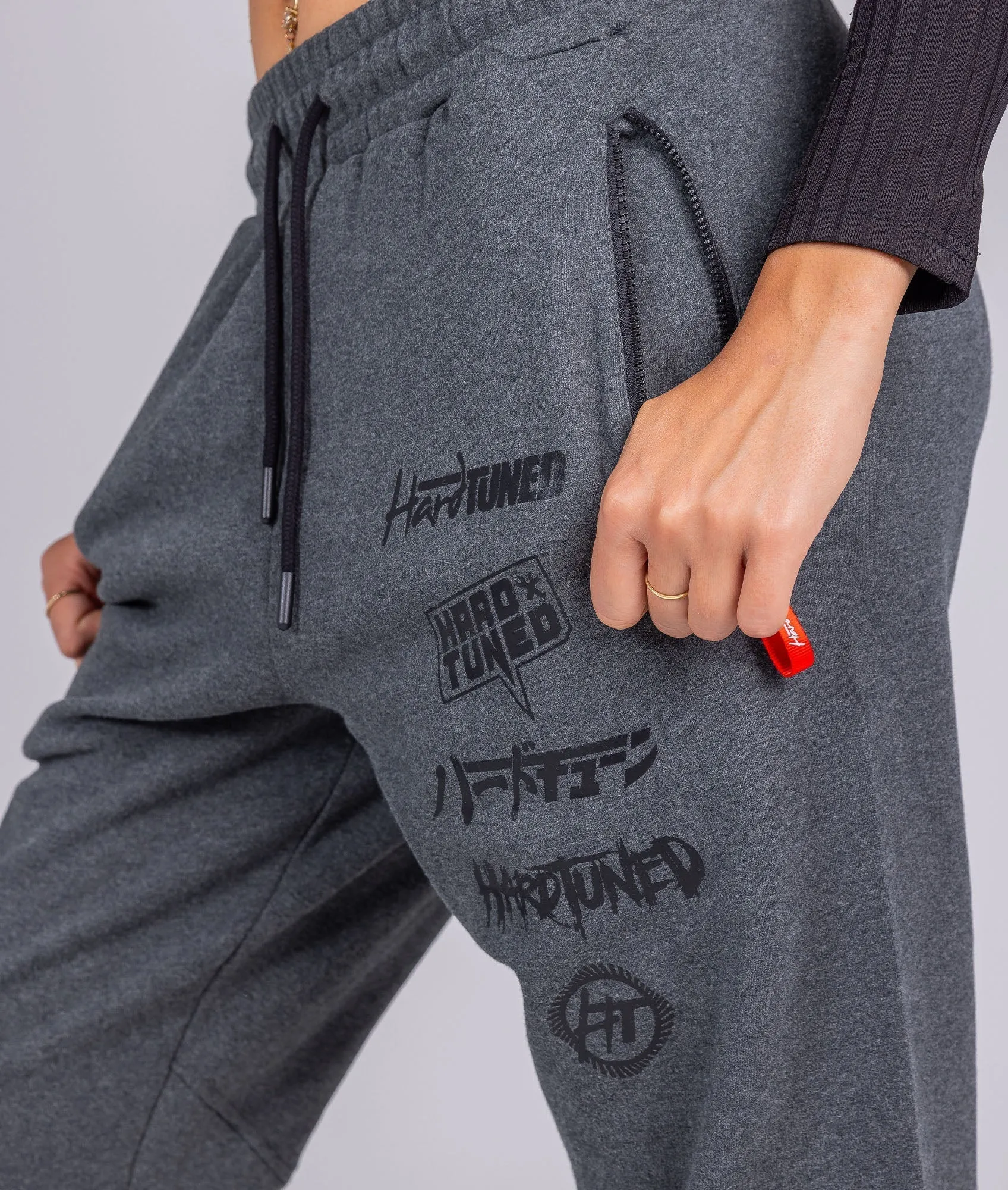 Women's Clutch Kick P1 Fleece Track Pants - Charcoal