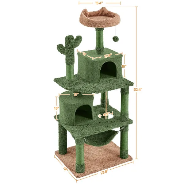 Yaheetech 62in Cactus Cat Tree