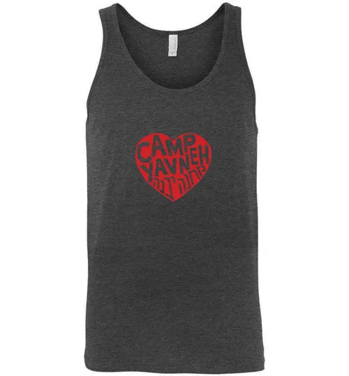 Yavneh Unisex Tank Top - Red Heart