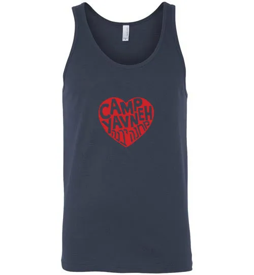 Yavneh Unisex Tank Top - Red Heart