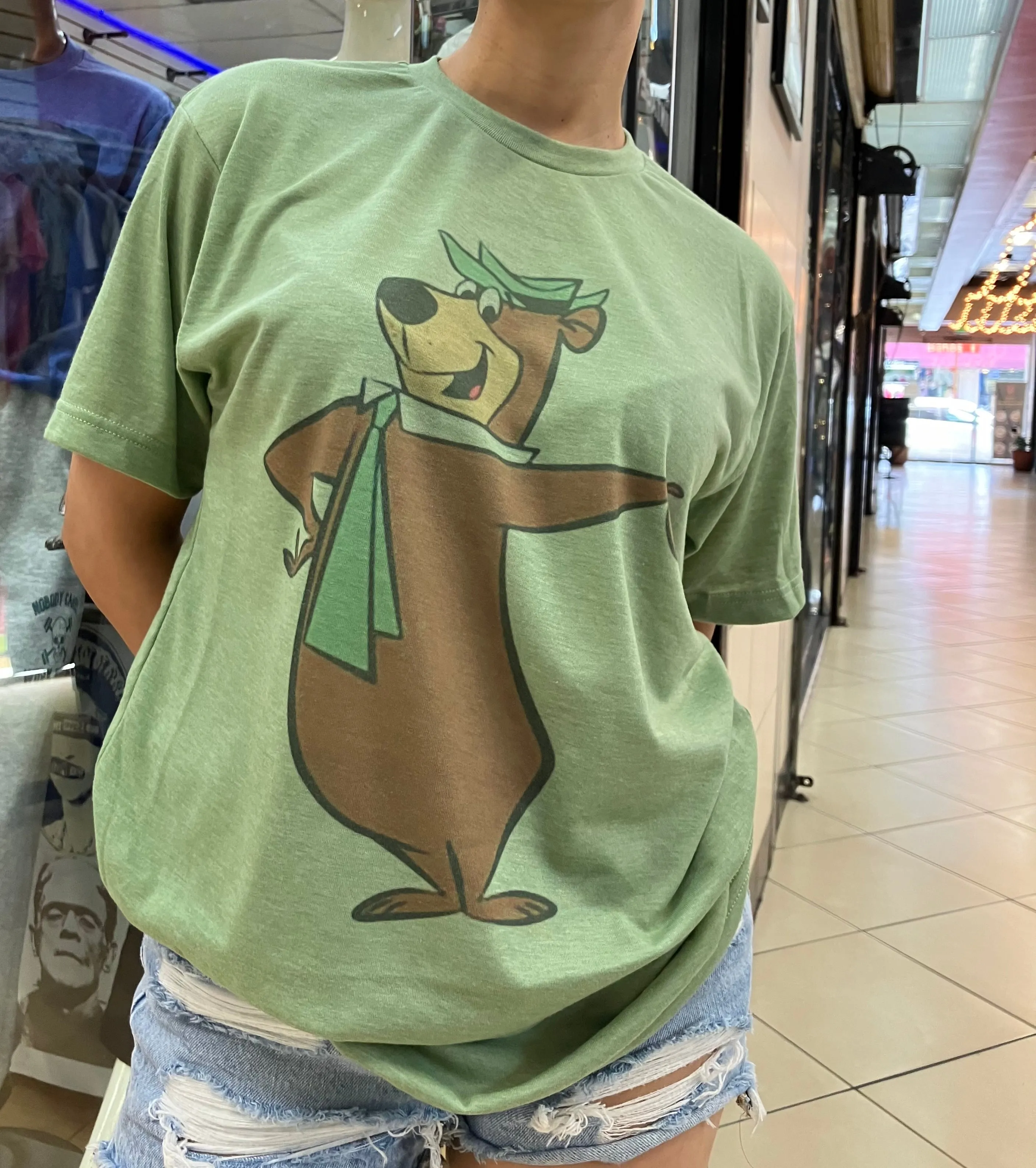 Yogi Bear Graphic Design T-shirt