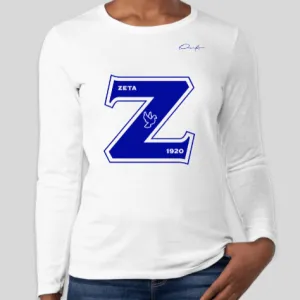 Zeta Greek Letter Long Sleeve T-Shirt