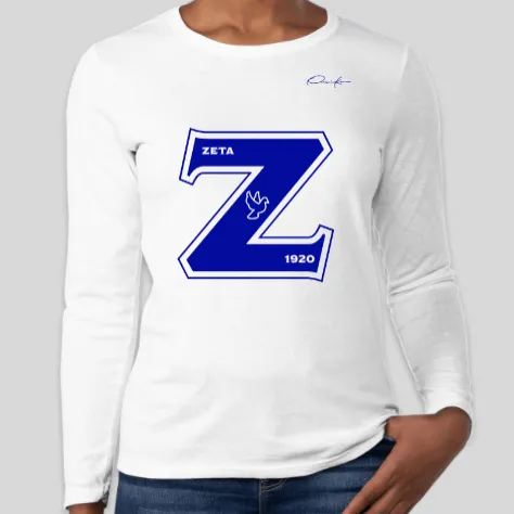 Zeta Greek Letter Long Sleeve T-Shirt